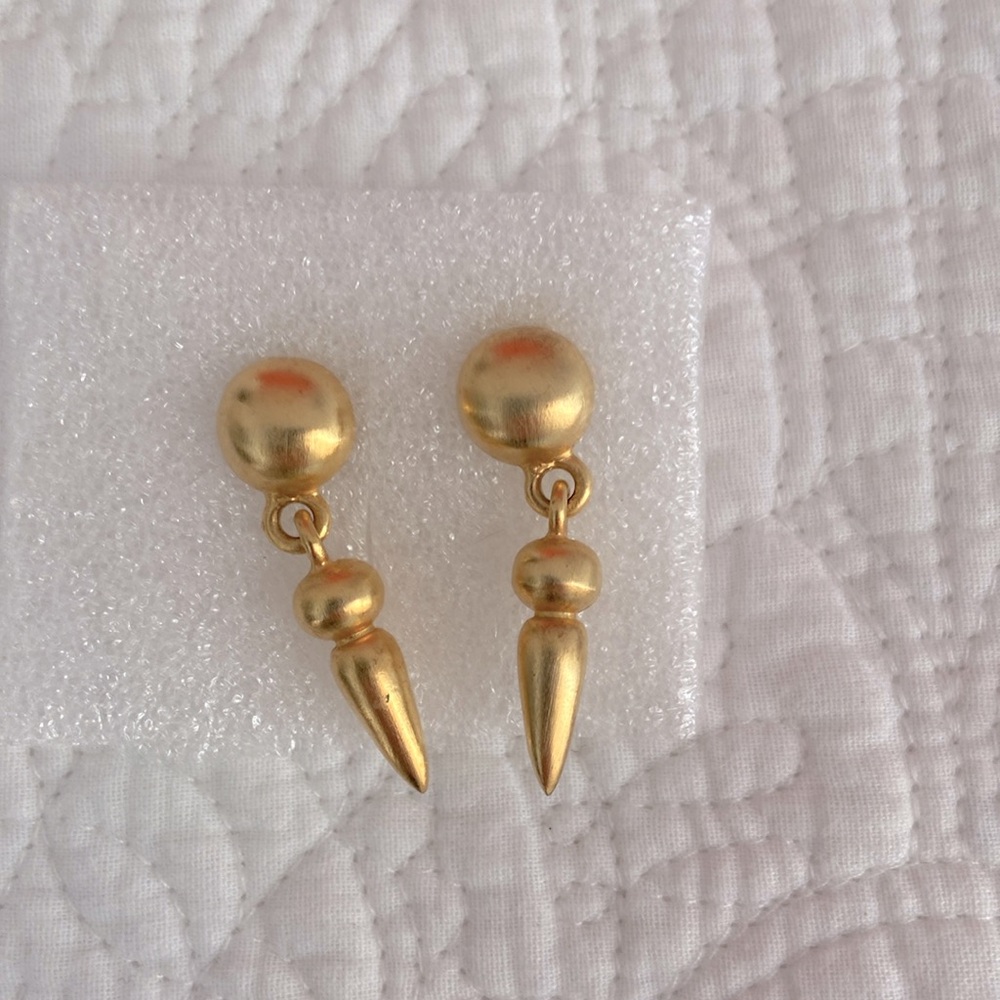 Gold tone earrings